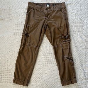 J. Crew Brown Capri Cargo Pants